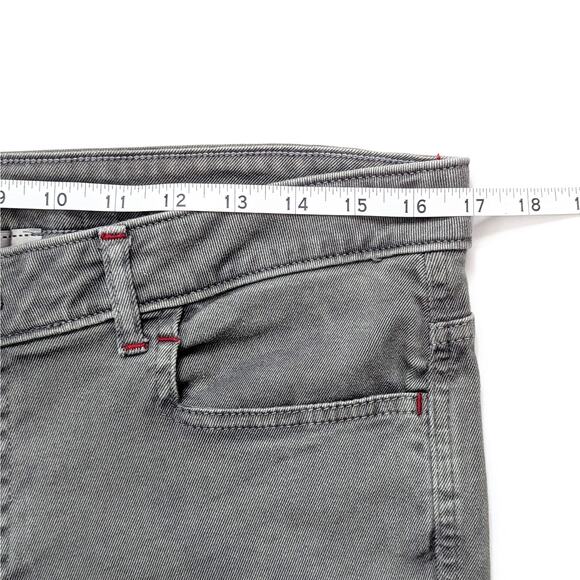Elisa Cavaletti Pants Embellished Gray Skinny Jeans Crystal Patchwork Womens 12 - Picture 12 of 14